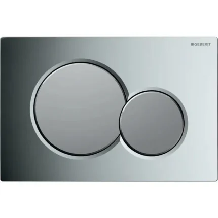 Vandens nuleidimo mygtukas Geberit Sigma01 Round, chromas/matinis chromas