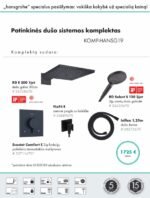 duso komplektas hansgrohe juodas