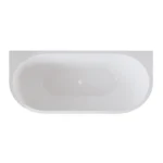 Laisvai pastatoma akrilinė gofruota vonia prie sienos Balneo Viva No Rim 160×75 cm - Image 13