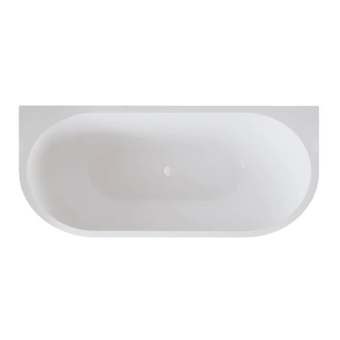 Laisvai pastatoma akrilinė gofruota vonia prie sienos Balneo Viva No Rim 160×75 cm - Image 13