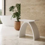 Vonios ir dušo kėdutė–staliukas Solid Surface Balneo LAVO - Image 3