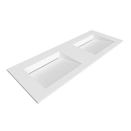 dvigubas praustuvas solid surface
