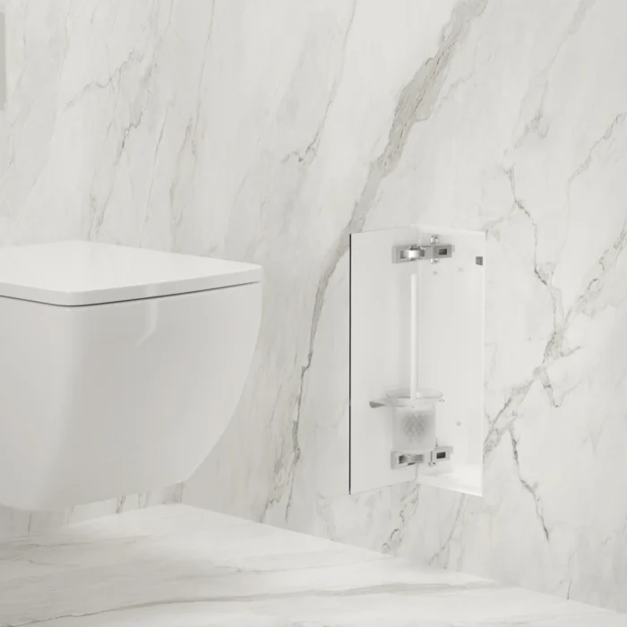 Įleidžiamas į sieną WC šepečio laikiklis Balneo WALL BOX BRUSH S - Image 6