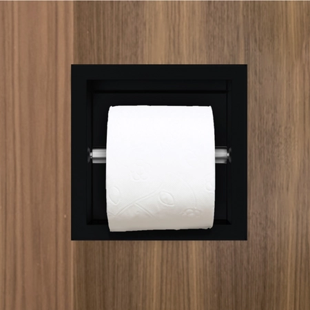 eng_pm_Balneo-Wall-Box-Paper-1-Black-In-Wall-Stainless-Steel-Paper-Holder-20121_4 Įleidžiamas į sieną tualetinio popieriaus laikiklis Balneo WALL BOX PAPER 1 - Image 1