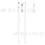 Dušo galva su žarna Balneo Cascade 150cm - Image 10
