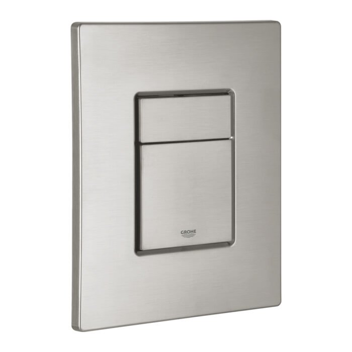 wc mygtukas grohe nerudijancio plieno stainless steel