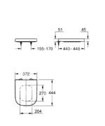 WC dangtis GROHE Euro Ceramic 39330002 Soft close lėto nusileidimo dangtis - Image 2